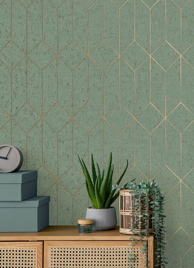 Advantage Hayden - Mint Wallpaper | Buy Online Advantage Hayden wallpaper, color Mint, SKU 4125-26704