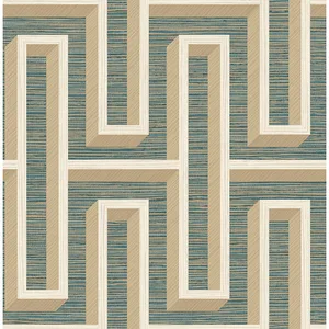 Advantage Henley wallpaper, color Teal, SKU 4125-26723
