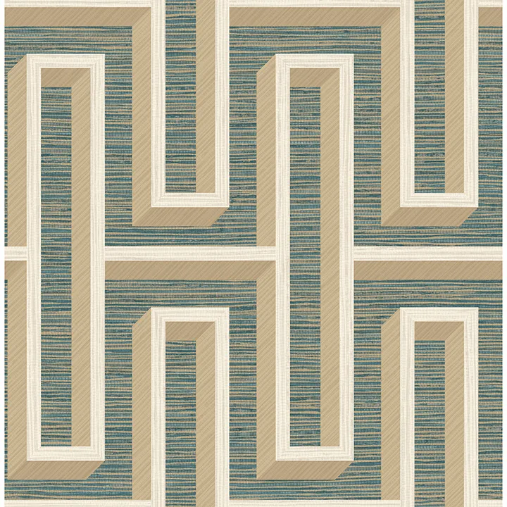 Advantage Henley wallpaper, color Teal, SKU 4125-26723