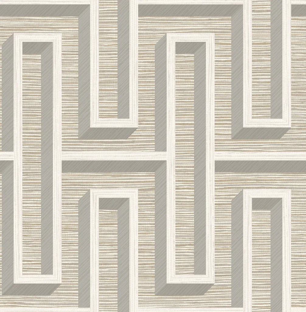 Advantage Henley wallpaper, color Taupe, SKU 4125-26725