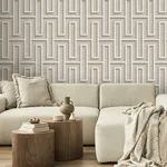 Advantage Henley - Taupe Wallpaper | Buy Online Advantage Henley wallpaper, color Taupe, SKU 4125-26725