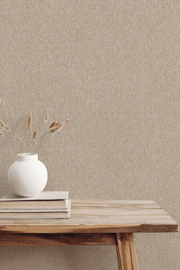 Advantage Herringbone wallpaper, color Neutral, SKU 4164-M1825