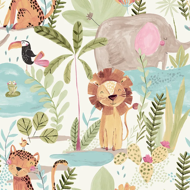 Advantage In The Jungle wallpaper, color Multicolor, SKU 4203-27558