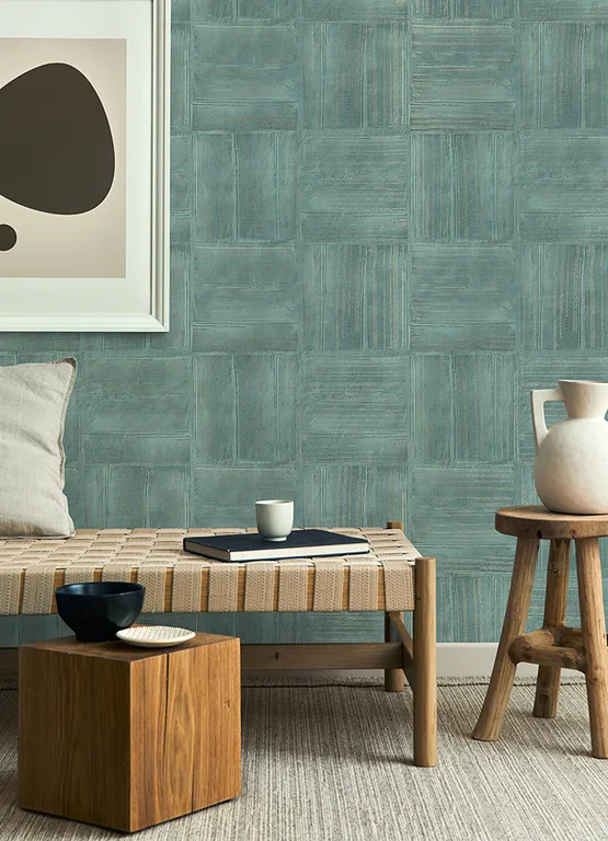 Advantage Jasper wallpaper, color Teal, SKU 4125-26737