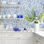 Advantage Karina - Blue Wallpaper | Buy Online Advantage Karina wallpaper, color Blue, SKU 2980-26171