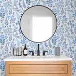 Advantage Karina - Blue Wallpaper | Buy Online Advantage Karina wallpaper, color Blue, SKU 2980-26171