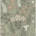 Advantage Karina - Green Wallpaper | Buy Online Advantage Karina wallpaper, color Green, SKU 2980-26173