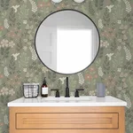 Advantage Karina - Green Wallpaper | Buy Online Advantage Karina wallpaper, color Green, SKU 2980-26173