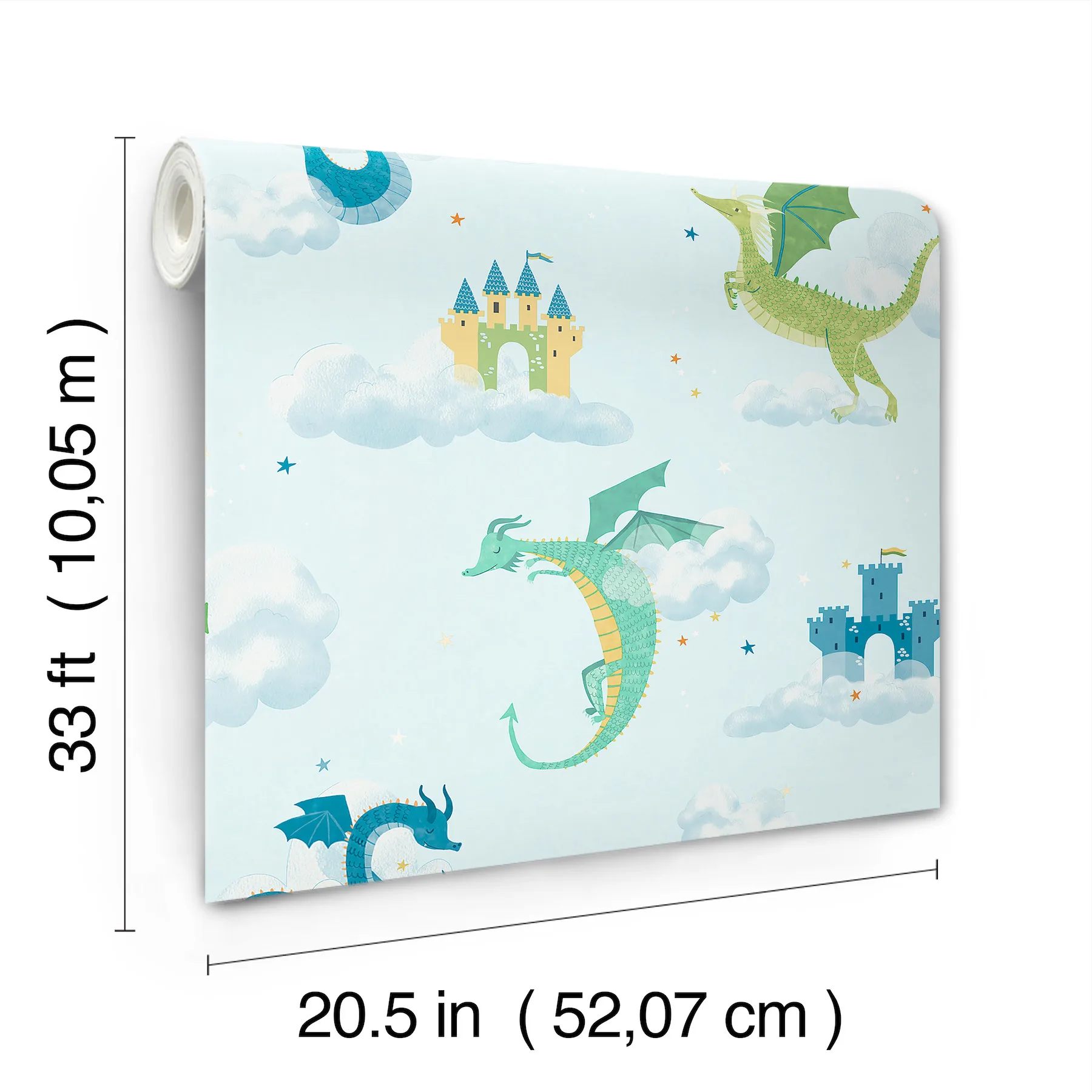 Advantage Magical Dragons wallpaper, color Blue, SKU 4203-27550