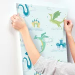 Advantage Magical Dragons wallpaper, color Blue, SKU 4203-27550
