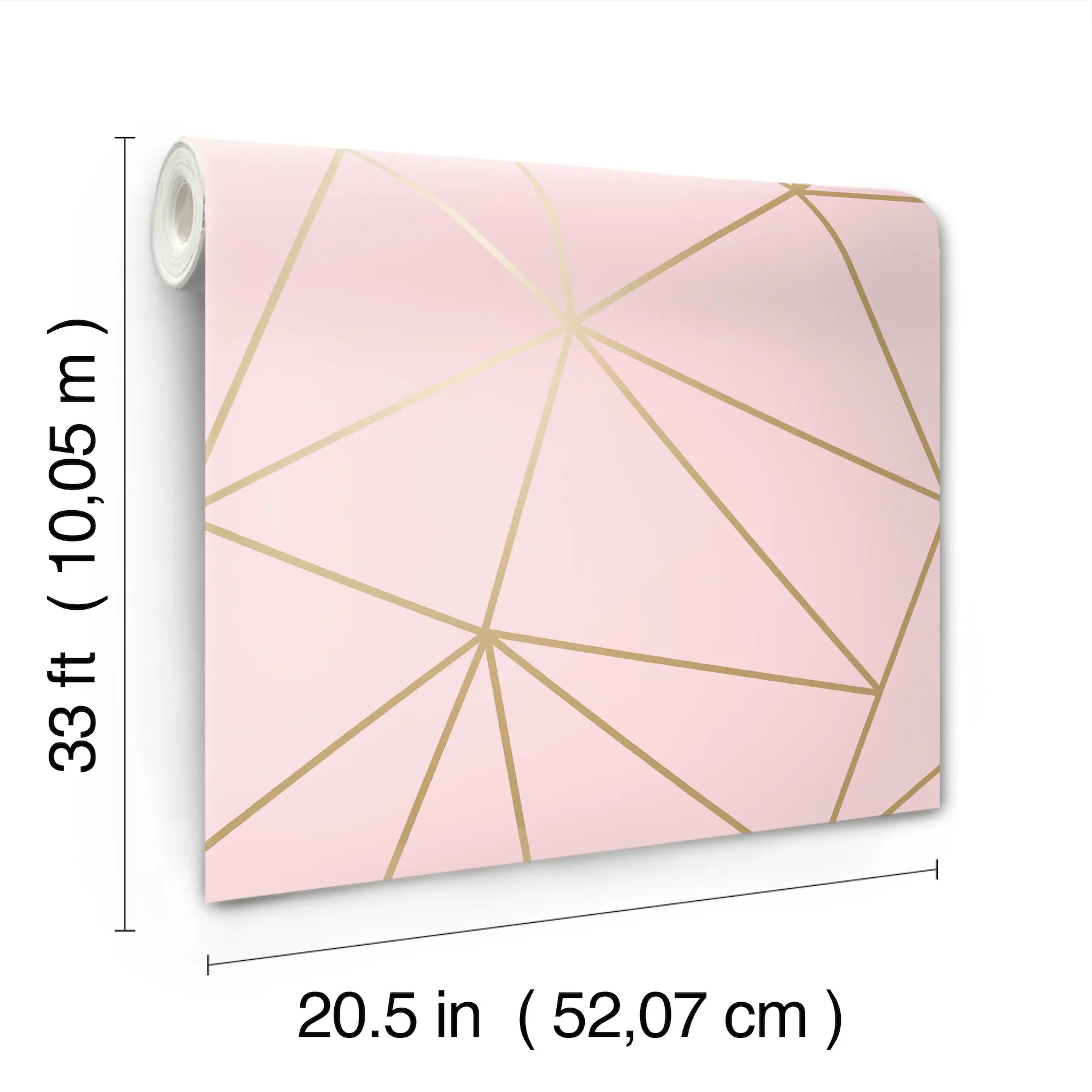 Advantage Metallic Geo - Pink Wallpaper | Buy Online Advantage Metallic Geo wallpaper, color Pink, SKU 4203-27585