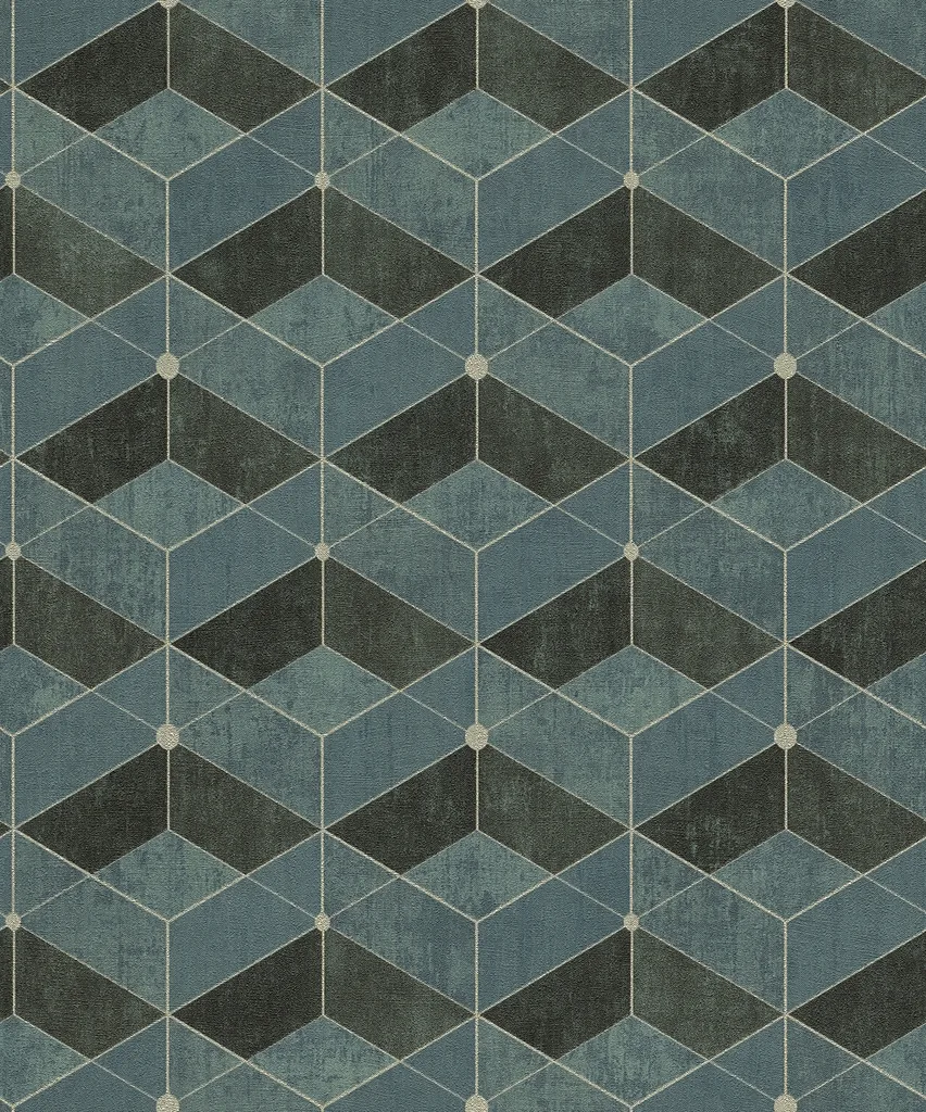 Advantage Muir wallpaper, color Teal, SKU 4082-382023