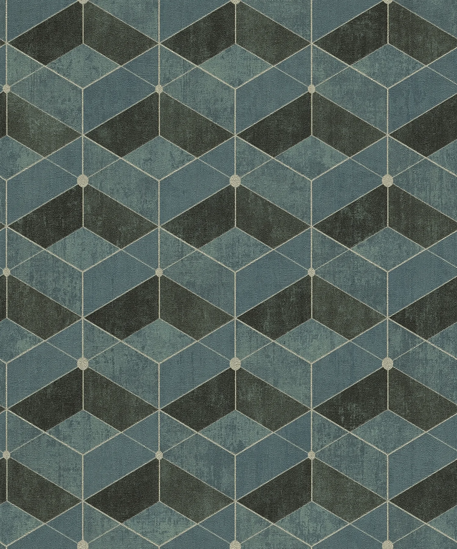Advantage Muir wallpaper, color Teal, SKU 4082-382023