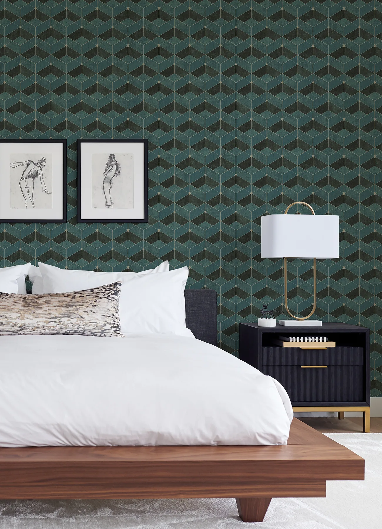 Advantage Muir - Teal Wallpaper | Buy Online Advantage Muir wallpaper, color Teal, SKU 4082-382023