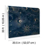 Advantage Mystic - Navy Wallpaper | Buy Online Advantage Mystic wallpaper, color Navy, SKU 4203-27587