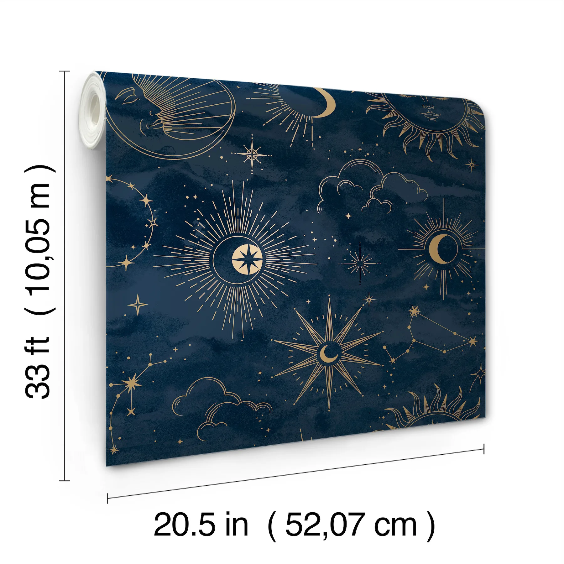 Advantage Mystic - Navy Wallpaper | Buy Online Advantage Mystic wallpaper, color Navy, SKU 4203-27587