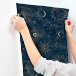 Advantage Mystic - Navy Wallpaper | Buy Online Advantage Mystic wallpaper, color Navy, SKU 4203-27587