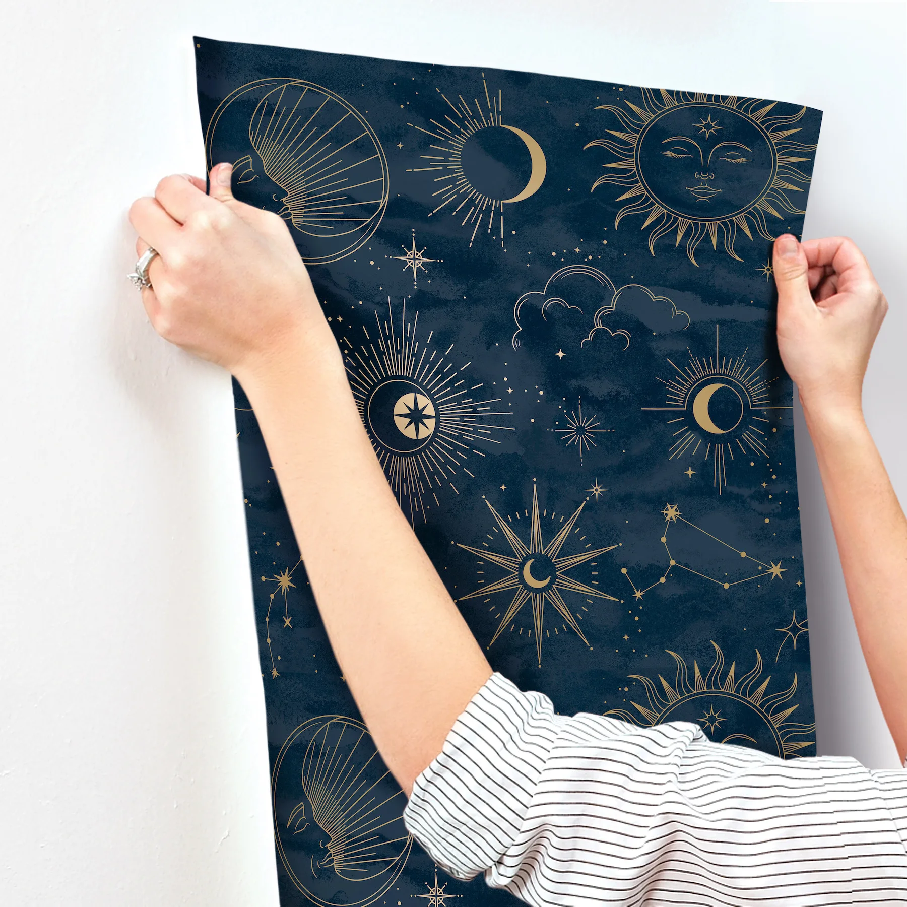 Advantage Mystic - Navy Wallpaper | Buy Online Advantage Mystic wallpaper, color Navy, SKU 4203-27587