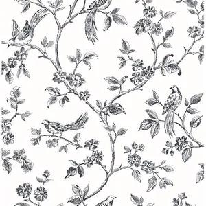 Advantage Ophelia wallpaper, color Black, SKU 2836-24976