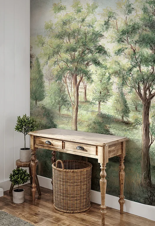 Advantage Orchard wallpaper, color Green, SKU 4164-50943