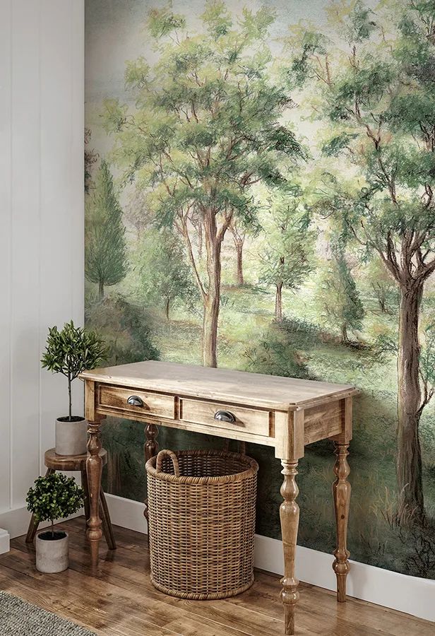 Advantage Orchard wallpaper, color Green, SKU 4164-50943
