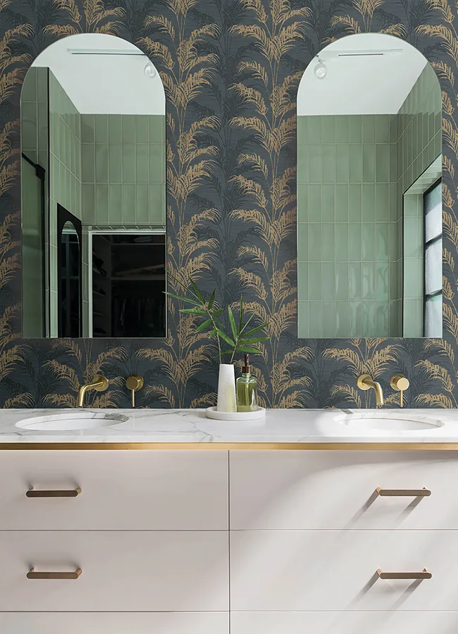 Advantage Rattan wallpaper, color Charcoal, SKU 4168-17741