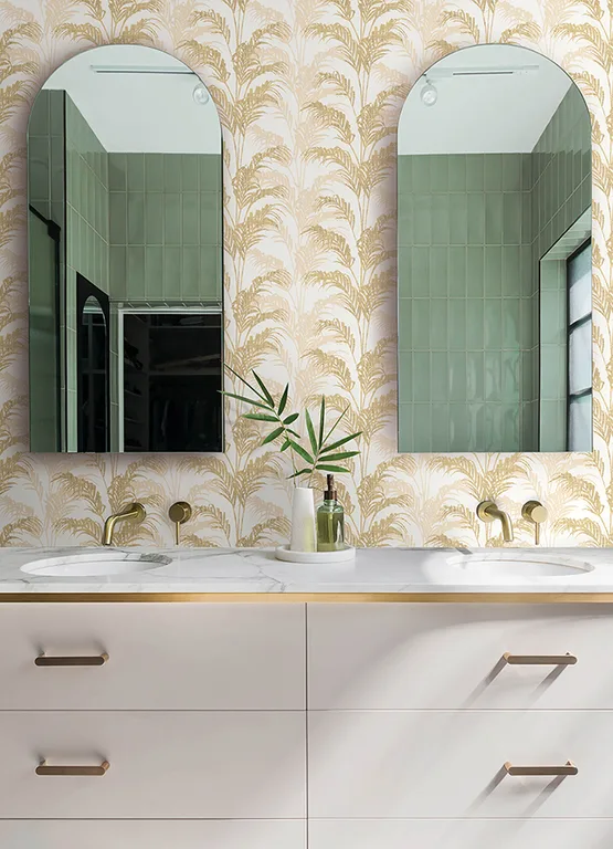 Advantage Rattan wallpaper, color Gold, SKU 4168-17739