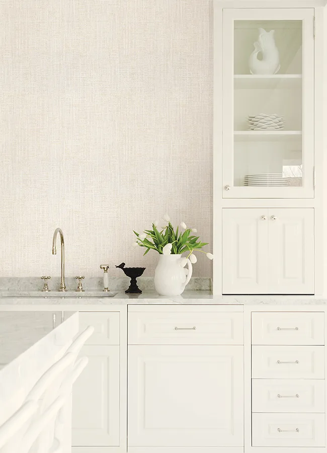 Advantage Rattan wallpaper, color Ivory, SKU 4168-17736