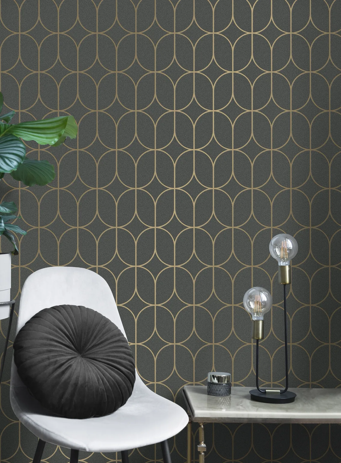 Advantage Raye wallpaper, color Charcoal, SKU 4157-42804