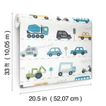 Advantage Road Traffic - Blue Wallpaper | Buy Online Advantage Road Traffic wallpaper, color Blue, SKU 4203-27594