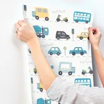 Advantage Road Traffic - Blue Wallpaper | Buy Online Advantage Road Traffic wallpaper, color Blue, SKU 4203-27594