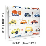 Advantage Road Traffic - Red Wallpaper | Buy Online Advantage Road Traffic wallpaper, color Red, SKU 4203-27593