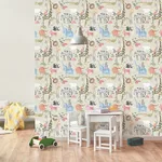 Advantage Safari Animals - Beige Wallpaper | Buy Online Advantage Safari Animals wallpaper, color Beige, SKU 4203-27540