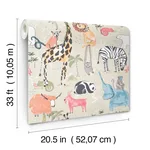 Advantage Safari Animals - Beige Wallpaper | Buy Online Advantage Safari Animals wallpaper, color Beige, SKU 4203-27540