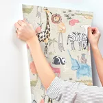 Advantage Safari Animals - Beige Wallpaper | Buy Online Advantage Safari Animals wallpaper, color Beige, SKU 4203-27540