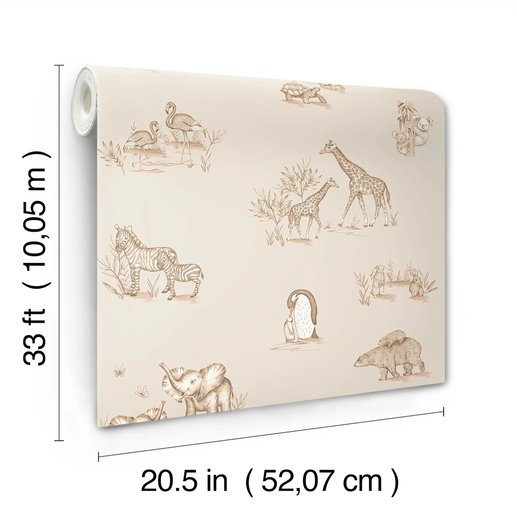 Advantage Safari Babies - Beige Wallpaper | Buy Online Advantage Safari Babies wallpaper, color Beige, SKU 4203-27553