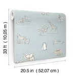 Advantage Safari Babies - Blue Wallpaper | Buy Online Advantage Safari Babies wallpaper, color Blue, SKU 4203-27551
