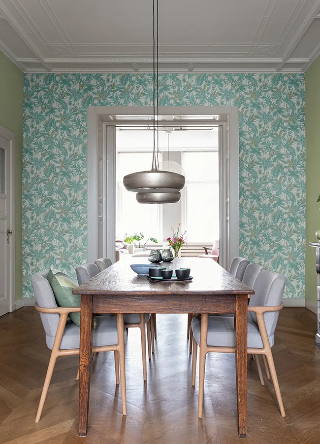 Advantage Saura - Teal Wallpaper | Buy Online Advantage Saura wallpaper, color Teal, SKU 2980-704112