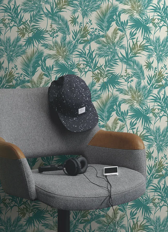 Advantage Saura - Teal Wallpaper | Buy Online Advantage Saura wallpaper, color Teal, SKU 2980-704112