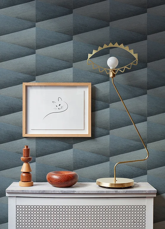 Advantage Shae wallpaper, color Indigo, SKU 4096-554656