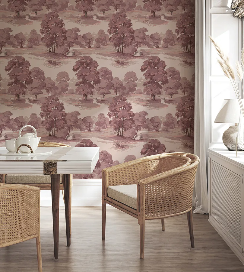 Advantage Sherwood - Merlot Wallpaper | Buy Online Advantage Sherwood wallpaper, color Merlot, SKU 4164-M1828