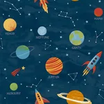 Advantage Solar System - Blue Wallpaper | Buy Online Advantage Solar System wallpaper, color Blue, SKU 4203-27595