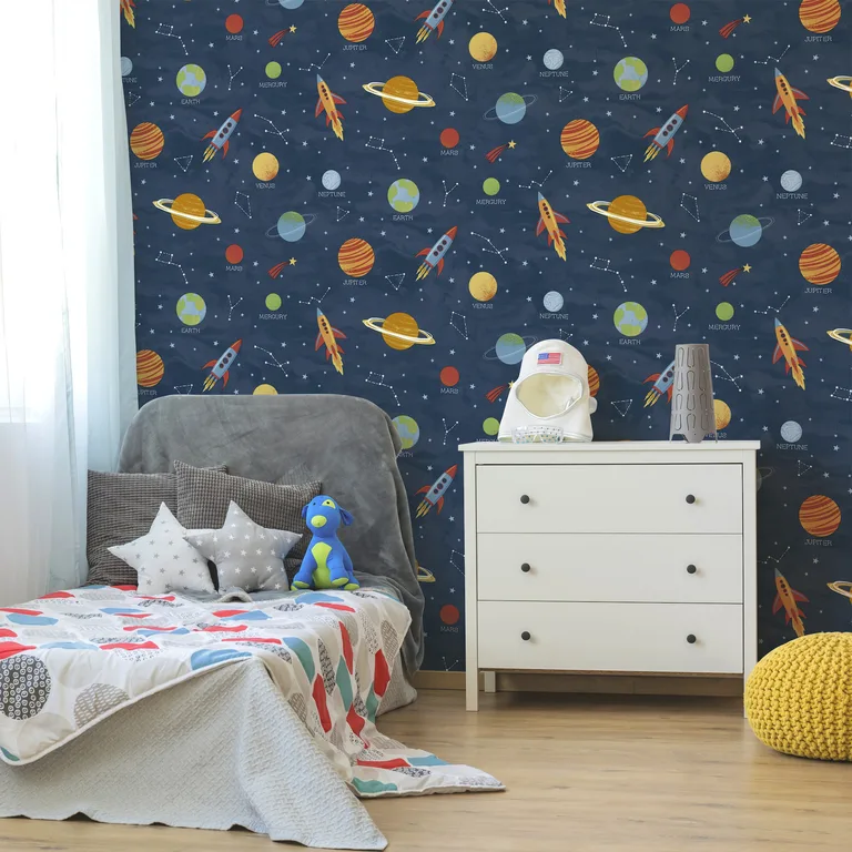 Advantage Solar System wallpaper, color Blue, SKU 4203-27595
