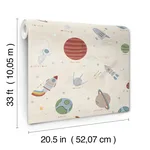 Advantage Space Adventure - Beige Wallpaper | Buy Online Advantage Space Adventure wallpaper, color Beige, SKU 4203-27596