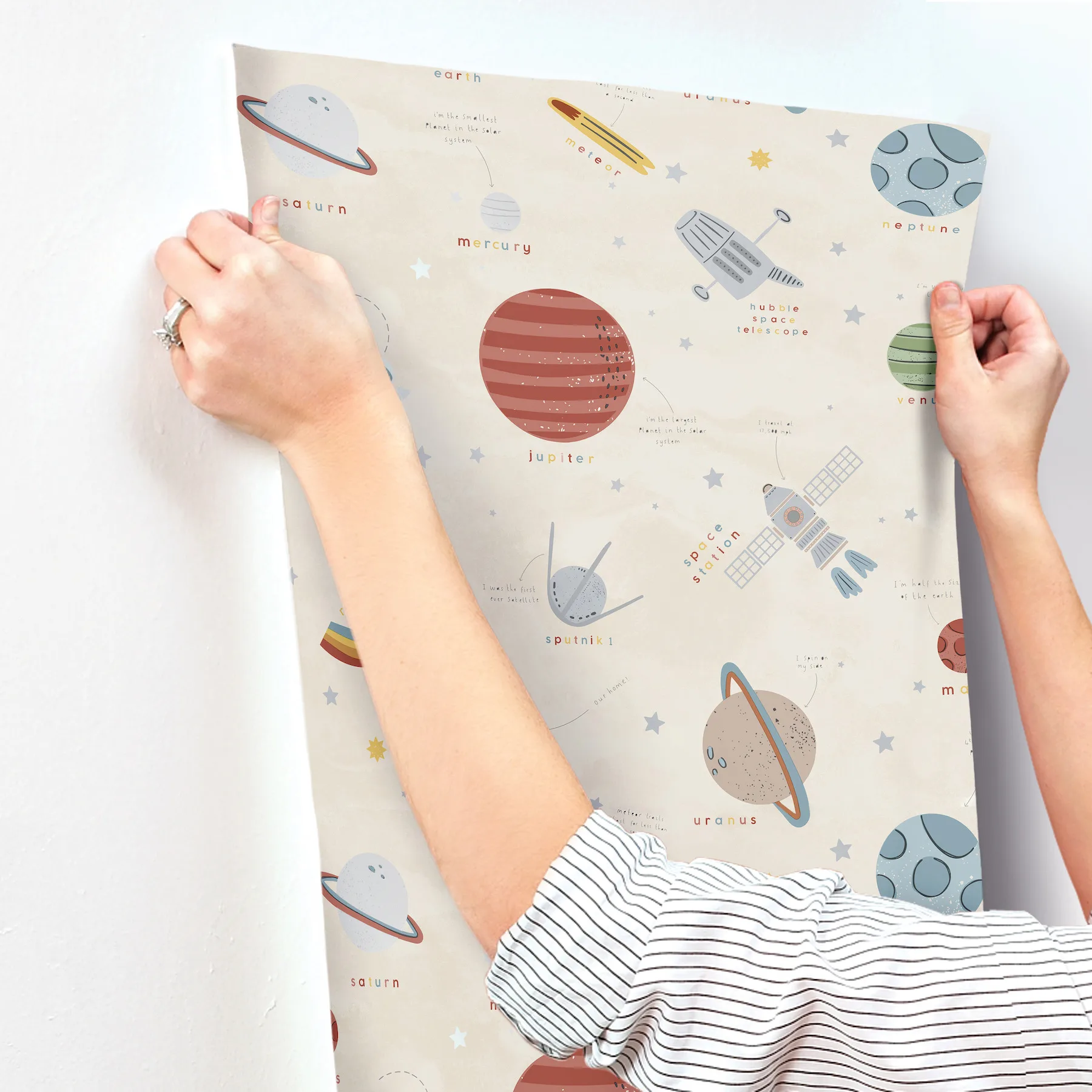 Advantage Space Adventure - Beige Wallpaper | Buy Online Advantage Space Adventure wallpaper, color Beige, SKU 4203-27596