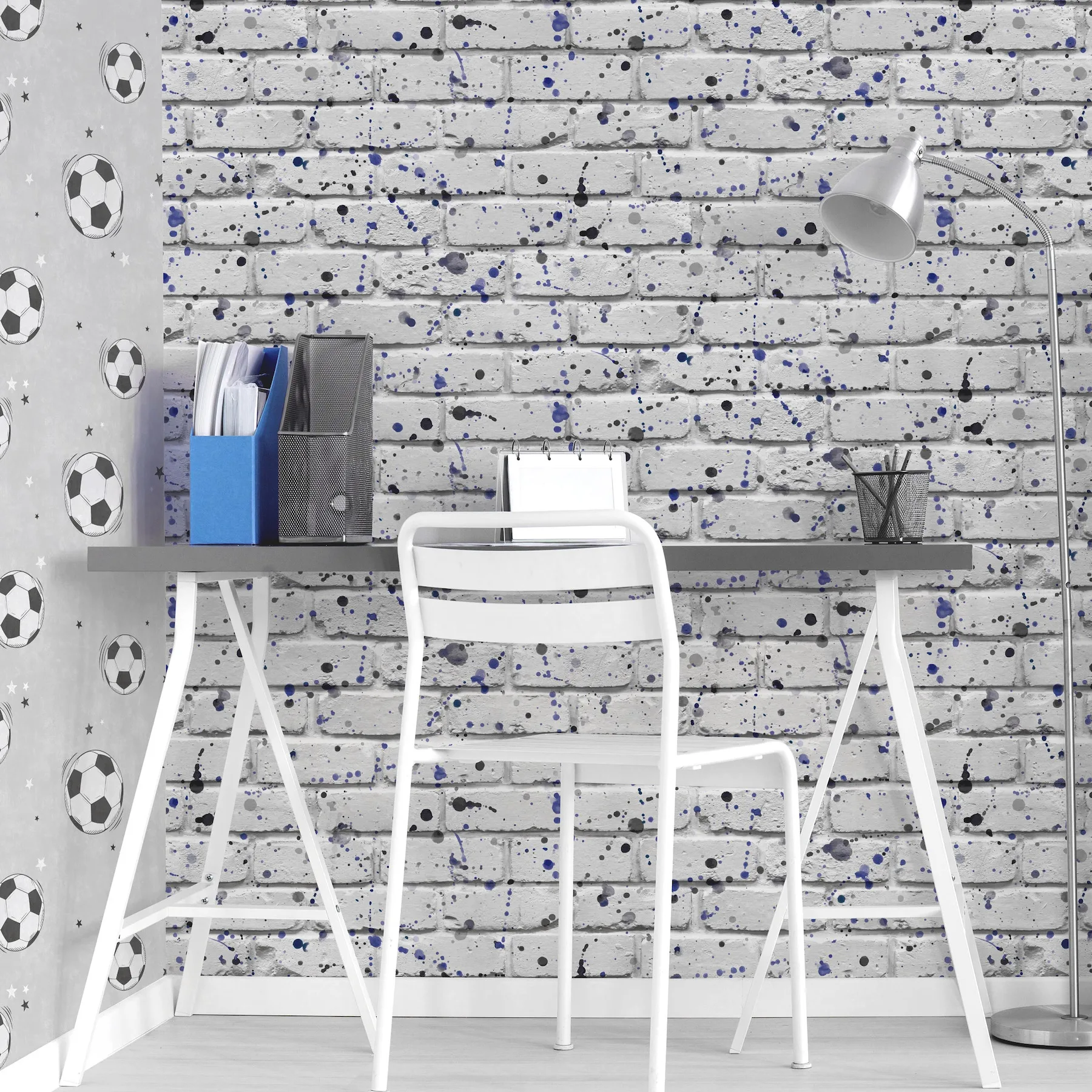 Advantage Splatter Wall wallpaper, color Grey, SKU 4203-27589