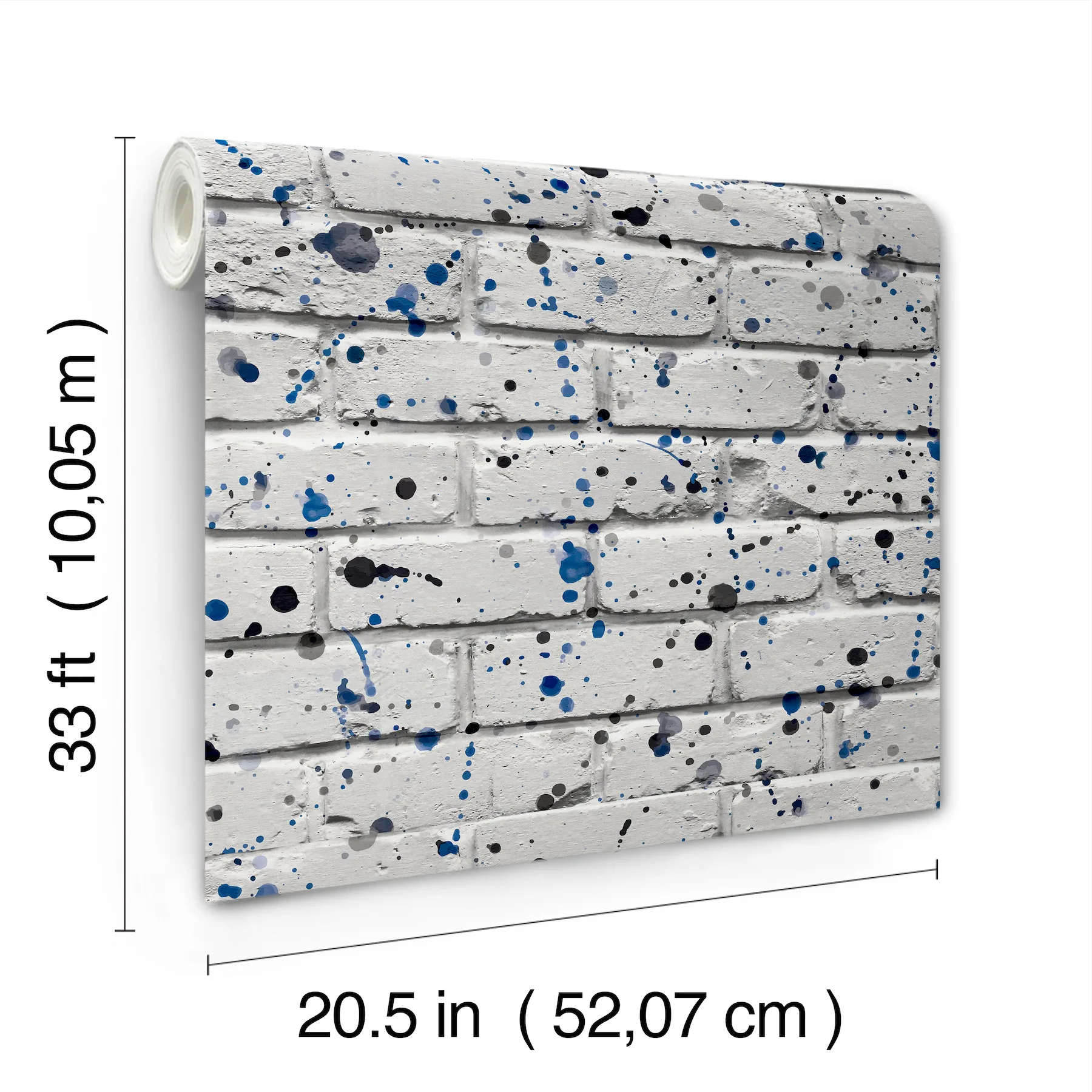 Advantage Splatter Wall - Grey Wallpaper | Buy Online Advantage Splatter Wall wallpaper, color Grey, SKU 4203-27589