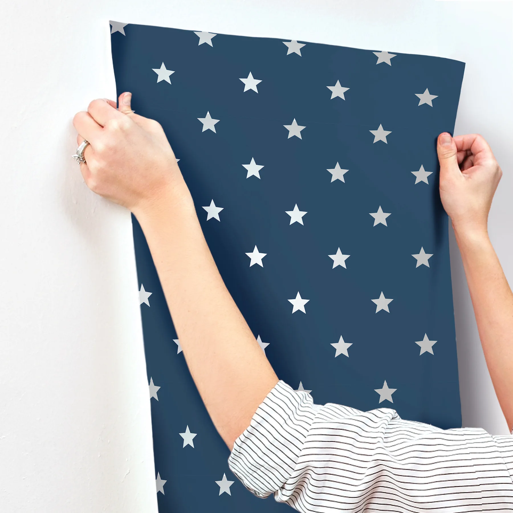 Advantage Starry Motif - Dark Blue Wallpaper | Buy Online Advantage Starry Motif wallpaper, color Dark Blue, SKU 4203-27584