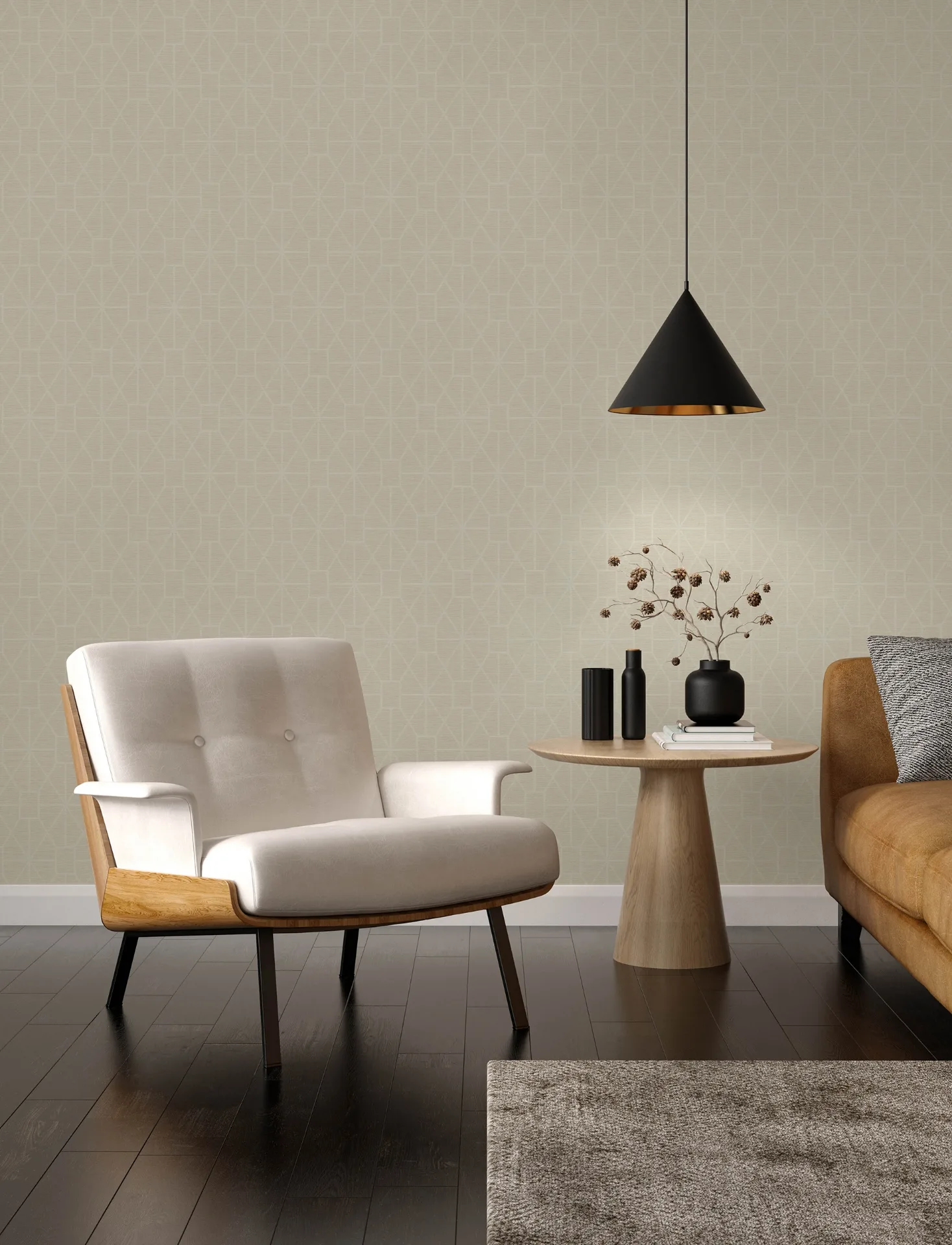 Advantage Stevenson wallpaper, color Cream, SKU 4157-25013