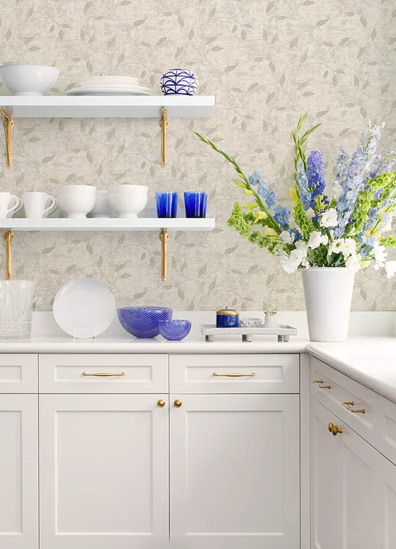 Advantage Stonewall wallpaper, color Ivory, SKU 4168-17745